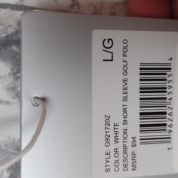 HICKEY freeman white grey golf polo size large - Picture 2 of 4